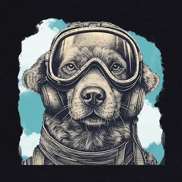 Aviator dog by GreenMary Design